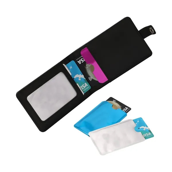 Aluminum Foil Shielded Credit Card Sleeve Anti-Scanning Thef