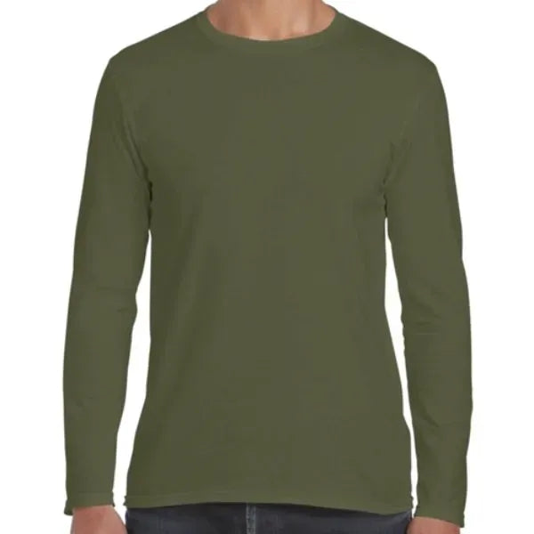 Gildan 4.5 oz 100% Preshrunk Cotton Adult Long Sleeve Tshirt