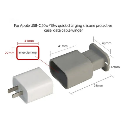 2 In 1 Silicone Charger Protector Cable Organizer