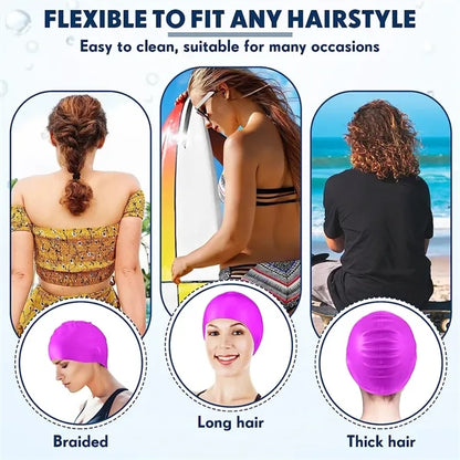 Colorful Silicone Swim Caps