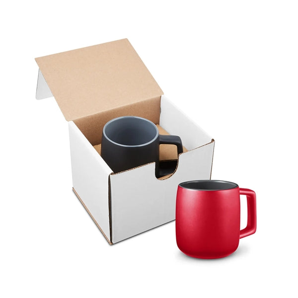 15oz Geo Square Handle Ceramic Mug In Mailer