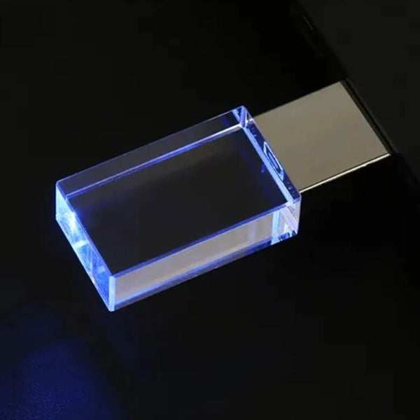 Logo Glow Crystal USB Drive