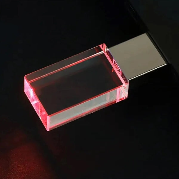 Logo Glow Crystal USB Drive