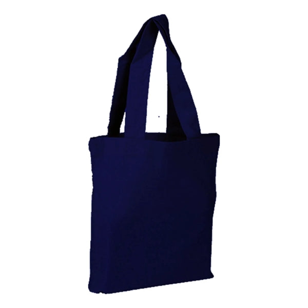 100% Cotton Canvas Sheeting Large Tote Bag W/ Mini Gusset