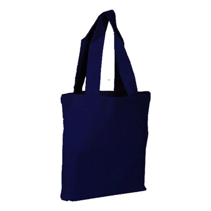 100% Cotton Canvas Sheeting Large Tote Bag W/ Mini Gusset