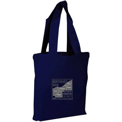 100% Cotton Canvas Sheeting Large Tote Bag W/ Mini Gusset
