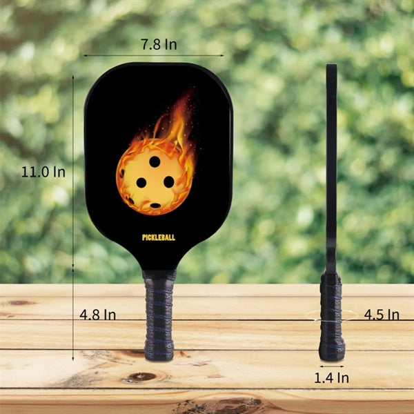 Single Pickleball Paddle (Fiberglass/Carbon Fiber/Wood)