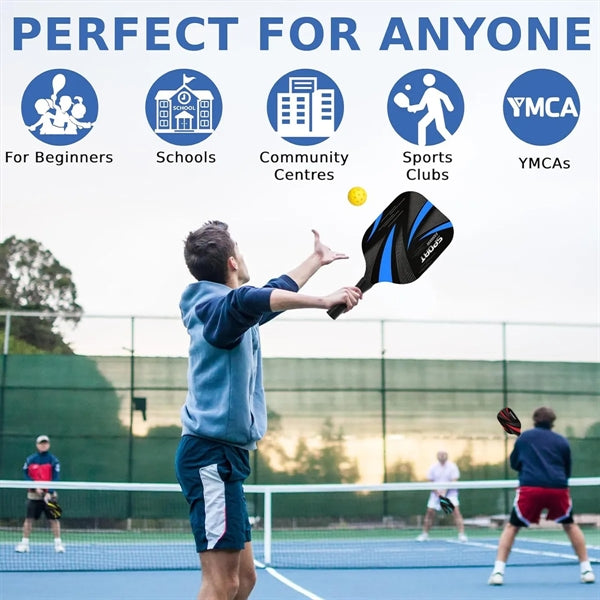 Wood Pickleball Paddles Set of 4