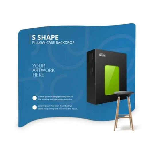 S Shape Pillow Case Backdrop Package (10.25'x7.33')