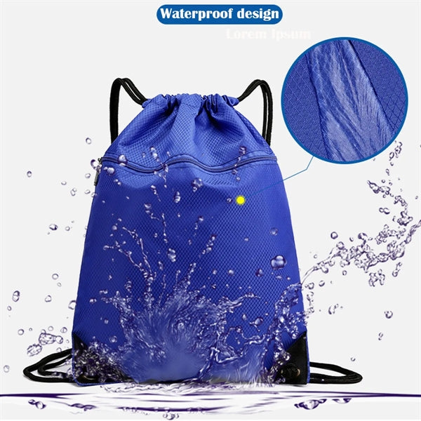Canvas Travel Sports Drawstring Backpack