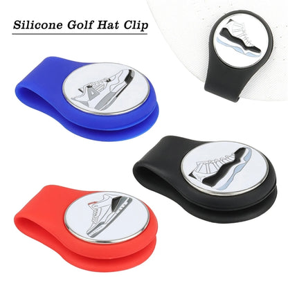 Silicone Golf Ball Marker Hat Clip Strong Magnetic