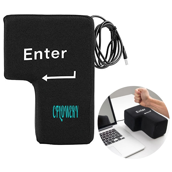 Big Enter Key Relieve Stress Plush Toy