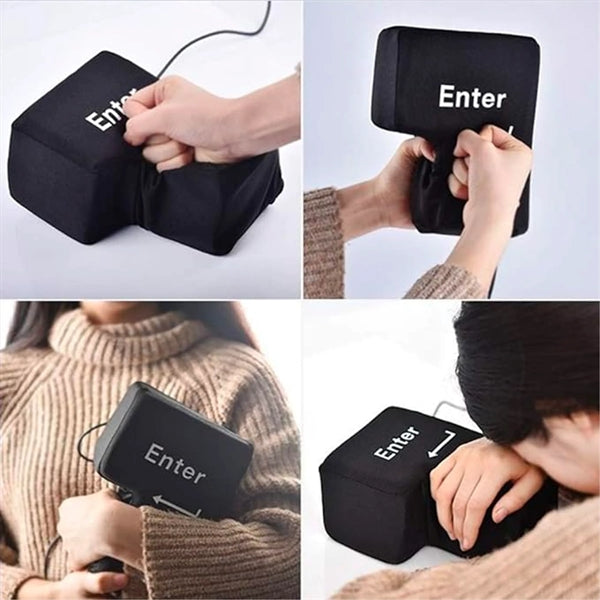Big Enter Key Relieve Stress Plush Toy
