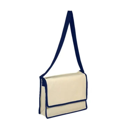 100% Cotton Canvas Massenger Bag With Flap