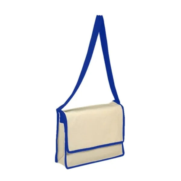 100% Cotton Canvas Massenger Bag With Flap