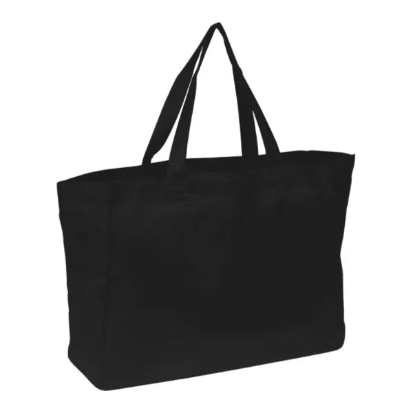 100% Cotton Canvas Sheeting Travel Tote W/ Matching Handles
