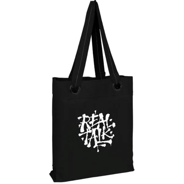 100% Cotton Heavy Canvas Tote Bag W/ Large Grommets