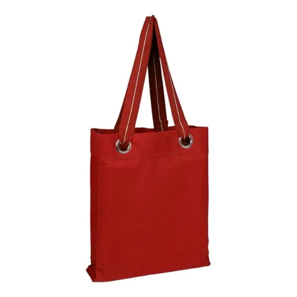 100% Cotton Heavy Canvas Tote Bag W/ Large Grommets