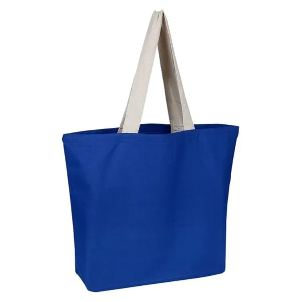 100% Cotton Canvas Colored Beach Bag