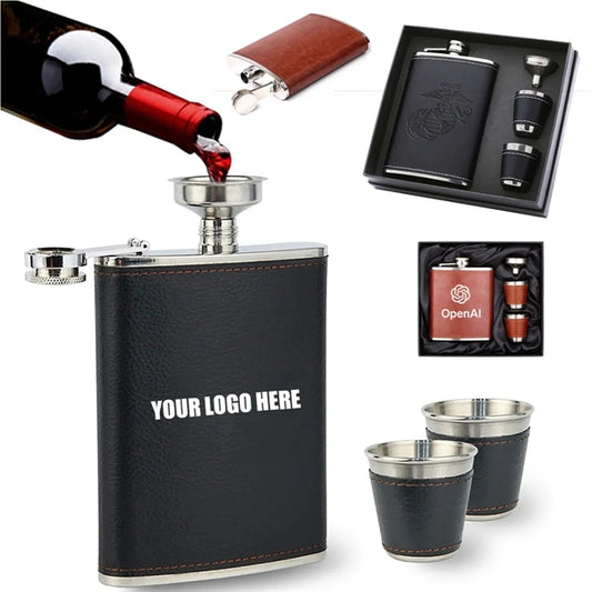 Pocket Hip Flask With Funnel Set