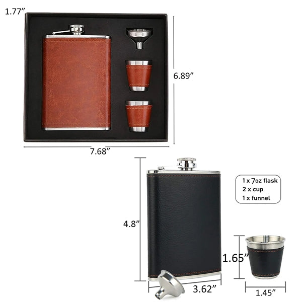 Pocket Hip Flask With Funnel Set