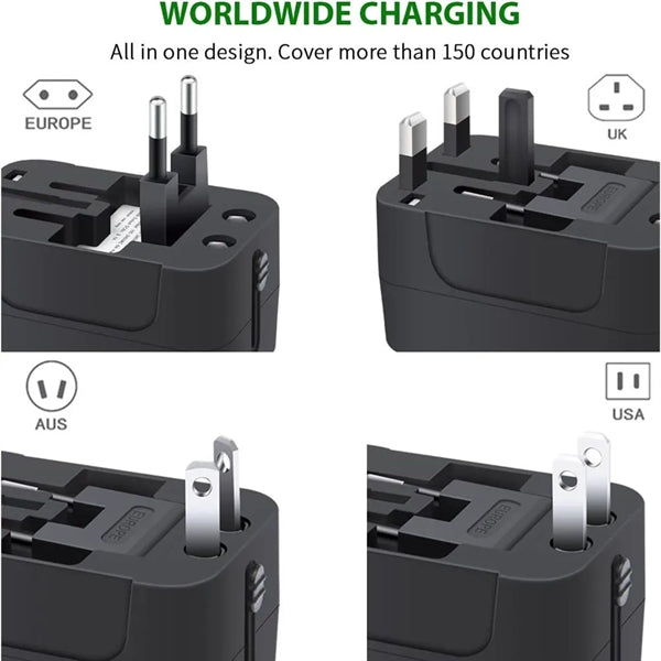 UAB Type C Universal Travel Adapter