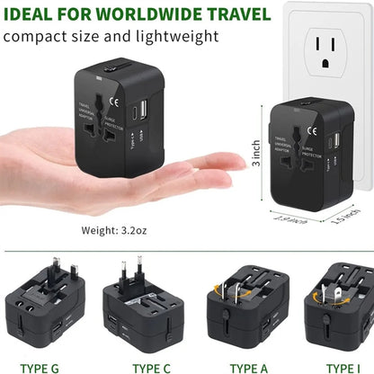 UAB Type C Universal Travel Adapter
