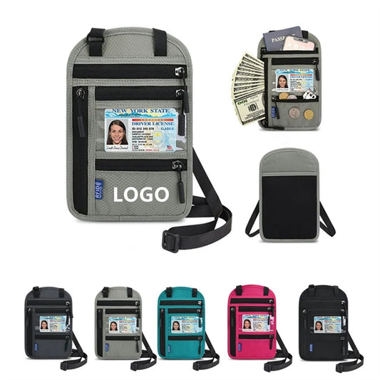 RFID Passport Neck Wallet