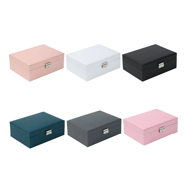 Two-Tier Wooden Jewelry Box