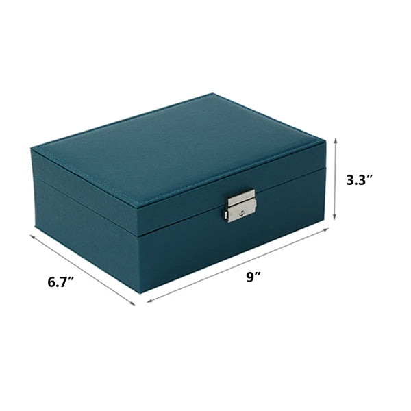 Two-Tier Wooden Jewelry Box