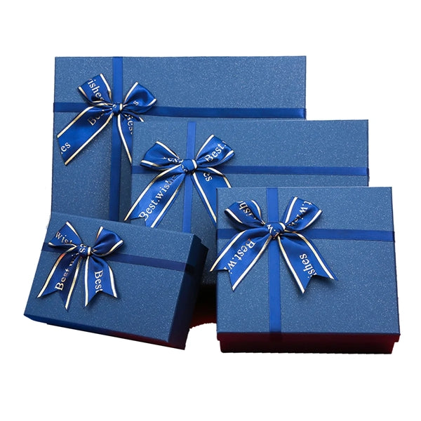 Blue Gift Box With Ribbon