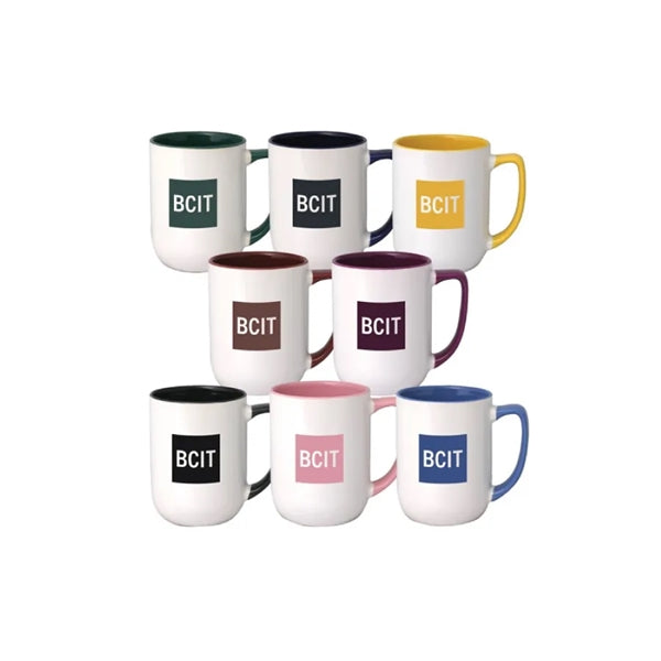 17 oz. Colored In and Handle/White Out Arlen Mug