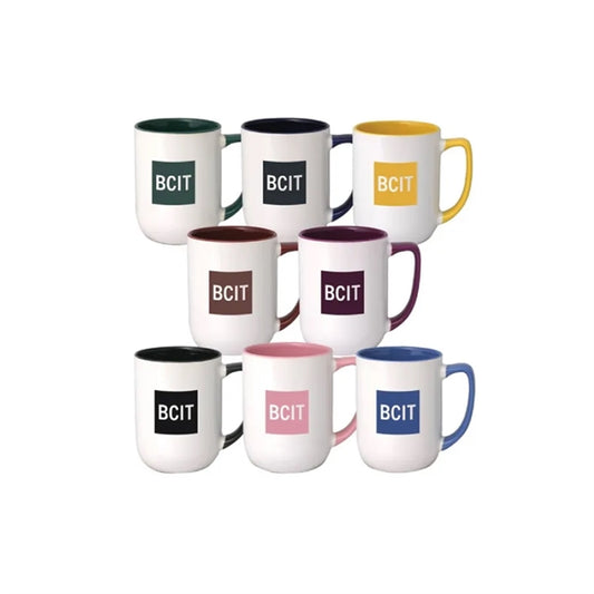 17 oz. Colored In and Handle/White Out Arlen Mug