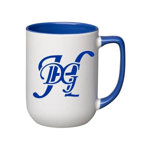 17 oz. Colored In and Handle/White Out Arlen Mug