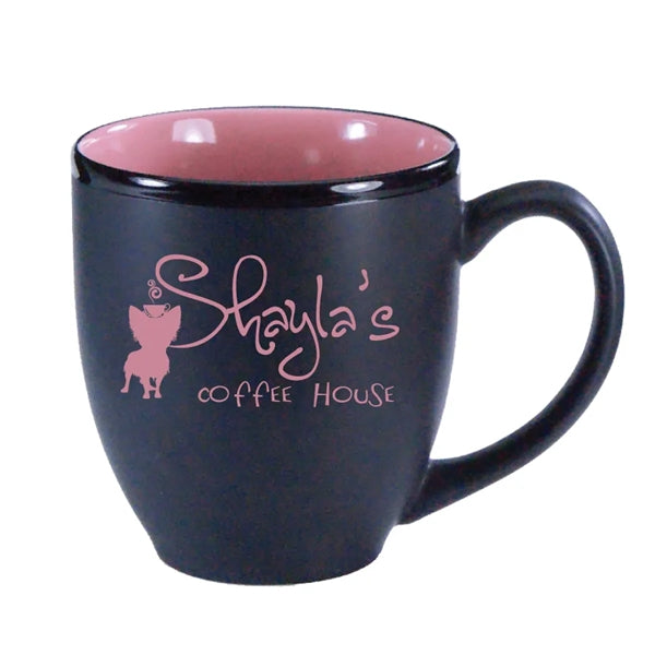 16 oz. Color In / Matte Black Out Hilo Bistro Mug
