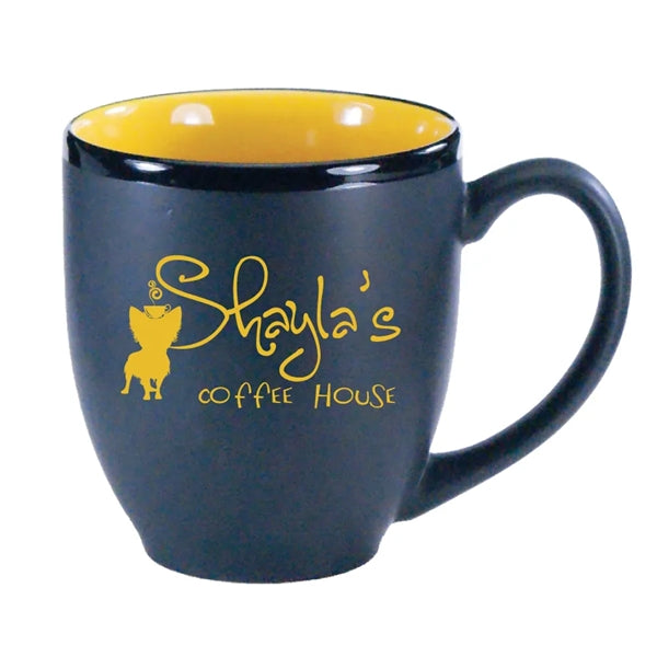 16 oz. Color In / Matte Black Out Hilo Bistro Mug