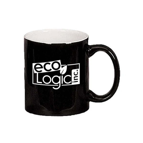 11 oz. Two Toned C Handle Mug