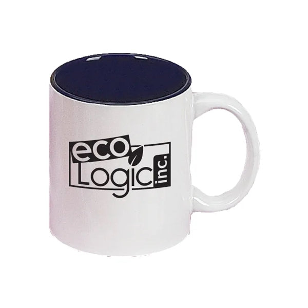 11 oz. Two Toned C Handle Mug