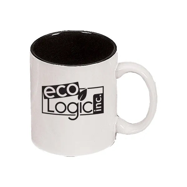 11 oz. Two Toned C Handle Mug