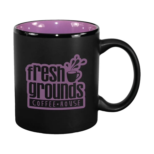11 oz. Color In / Matte Black Out Hilo C Handle Mug