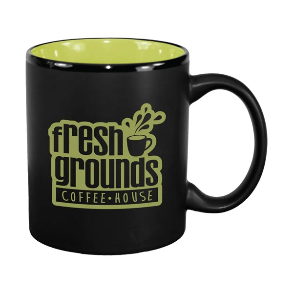 11 oz. Color In / Matte Black Out Hilo C Handle Mug