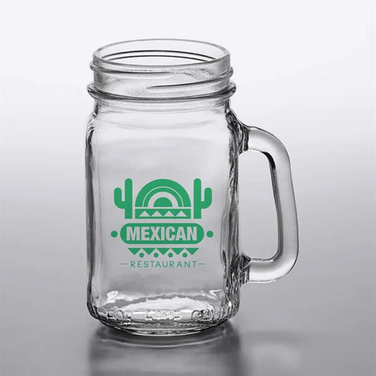 16 oz. Handled Mason Drinking Jar