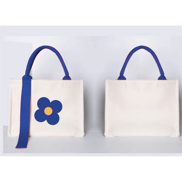 Canvas Tote Bag With Flutter Strap