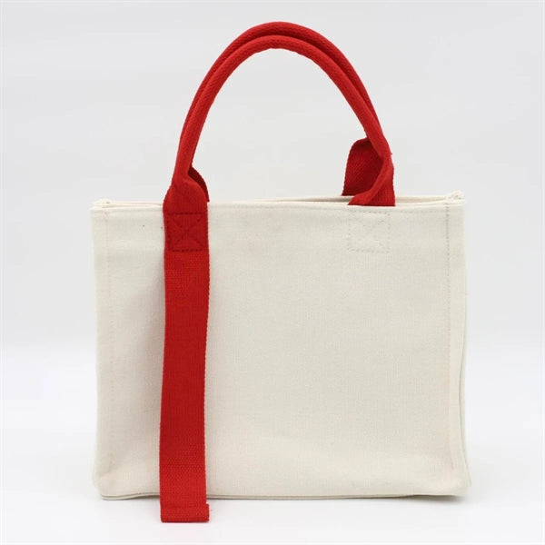 Canvas Tote Bag With Flutter Strap
