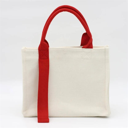 Canvas Tote Bag With Flutter Strap