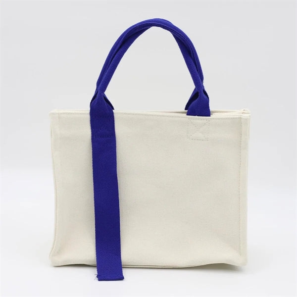 Canvas Tote Bag With Flutter Strap