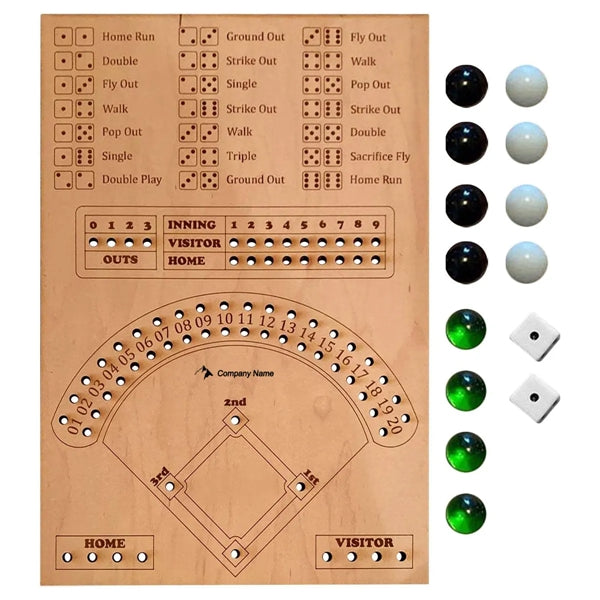 Wooden Baseball Board Game