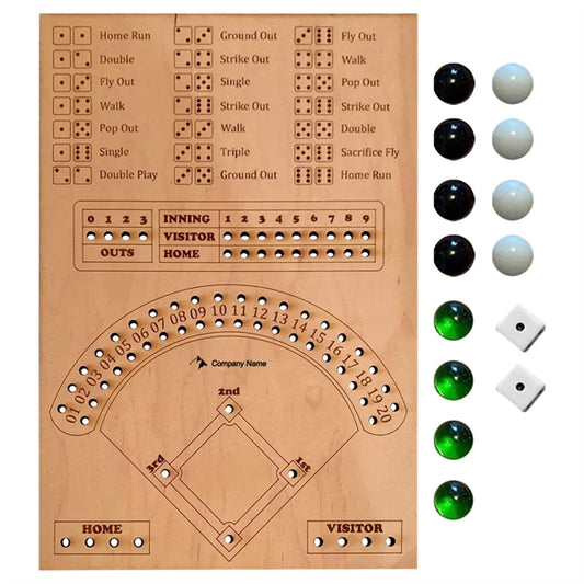 Wooden Baseball Board Game