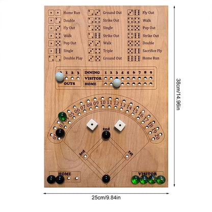 Wooden Baseball Board Game