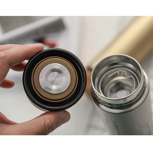 Business Insulated Mug With Wood Grain Lid